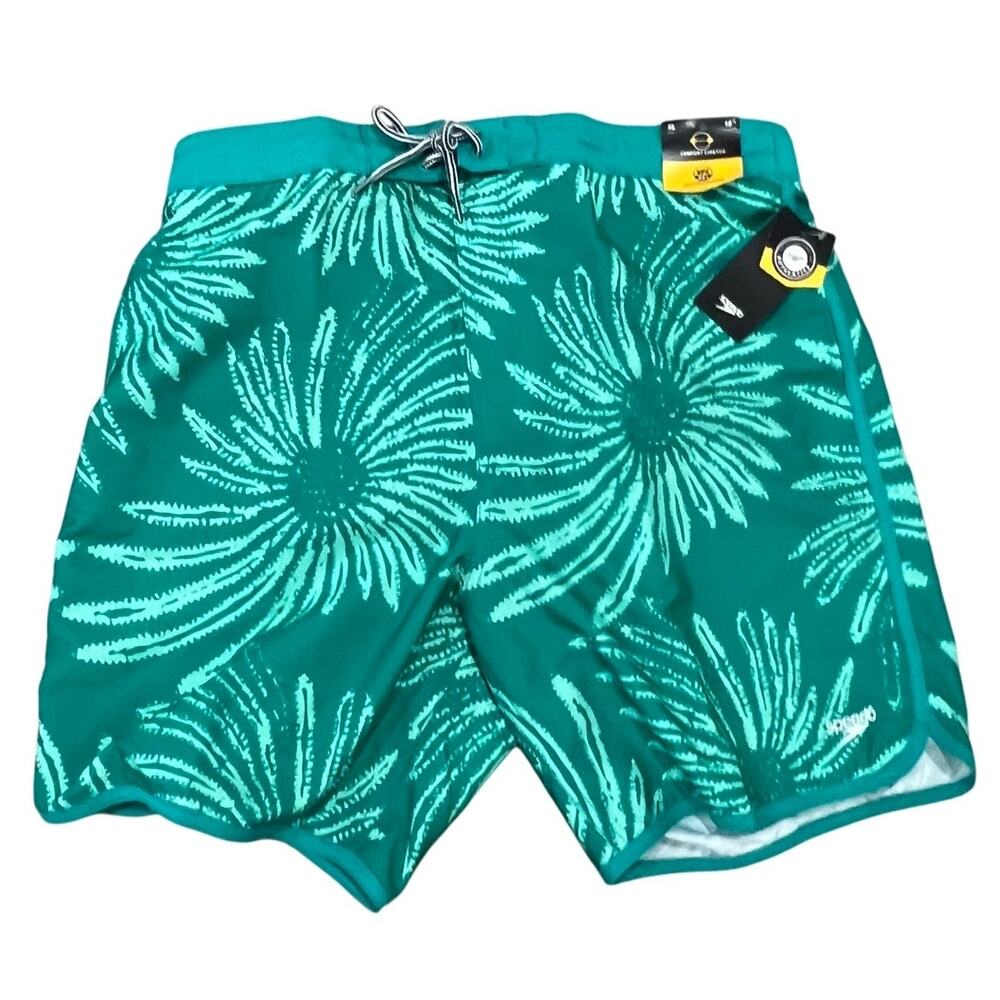 Speedo Green Tropical Swim Trunk Size XL